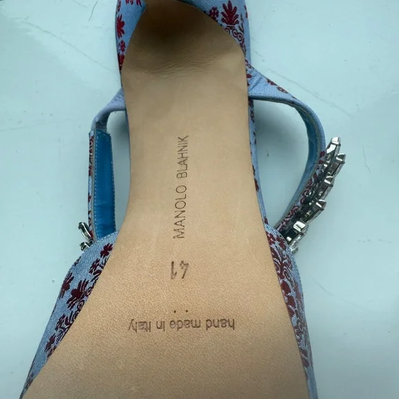 Manolo Blahnik lurum crystal embellished mules - BRAND NEW